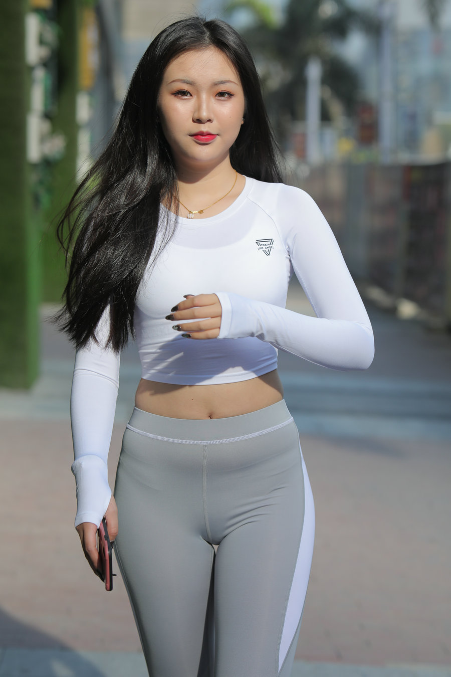 图片[1]-灰色瑜伽裤女孩 J0907 468P2V-6.31GB-师姐图集