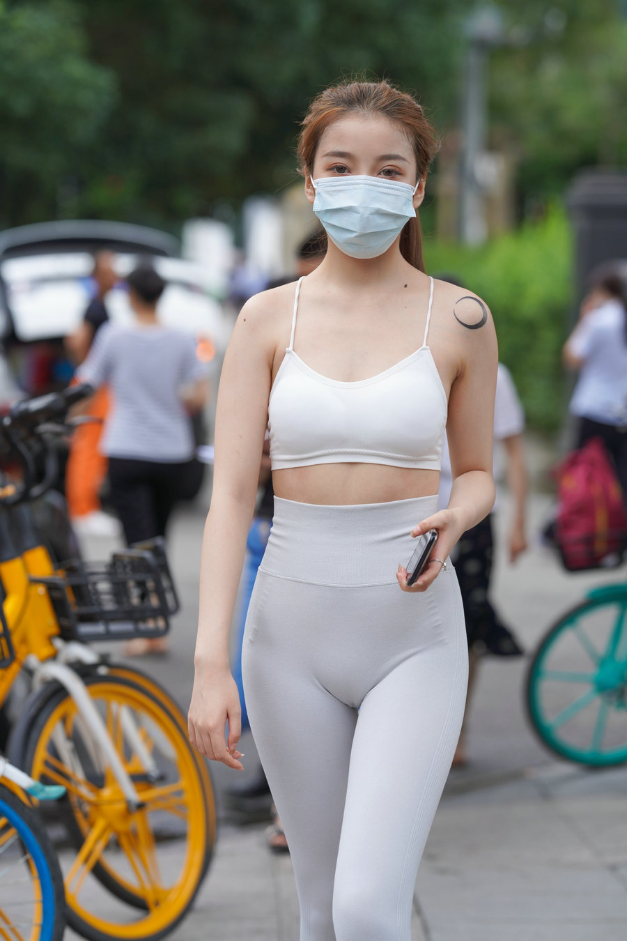 图片[2]-灰色瑜伽裤女孩 J1323 723P4V-17.9GB-师姐图集