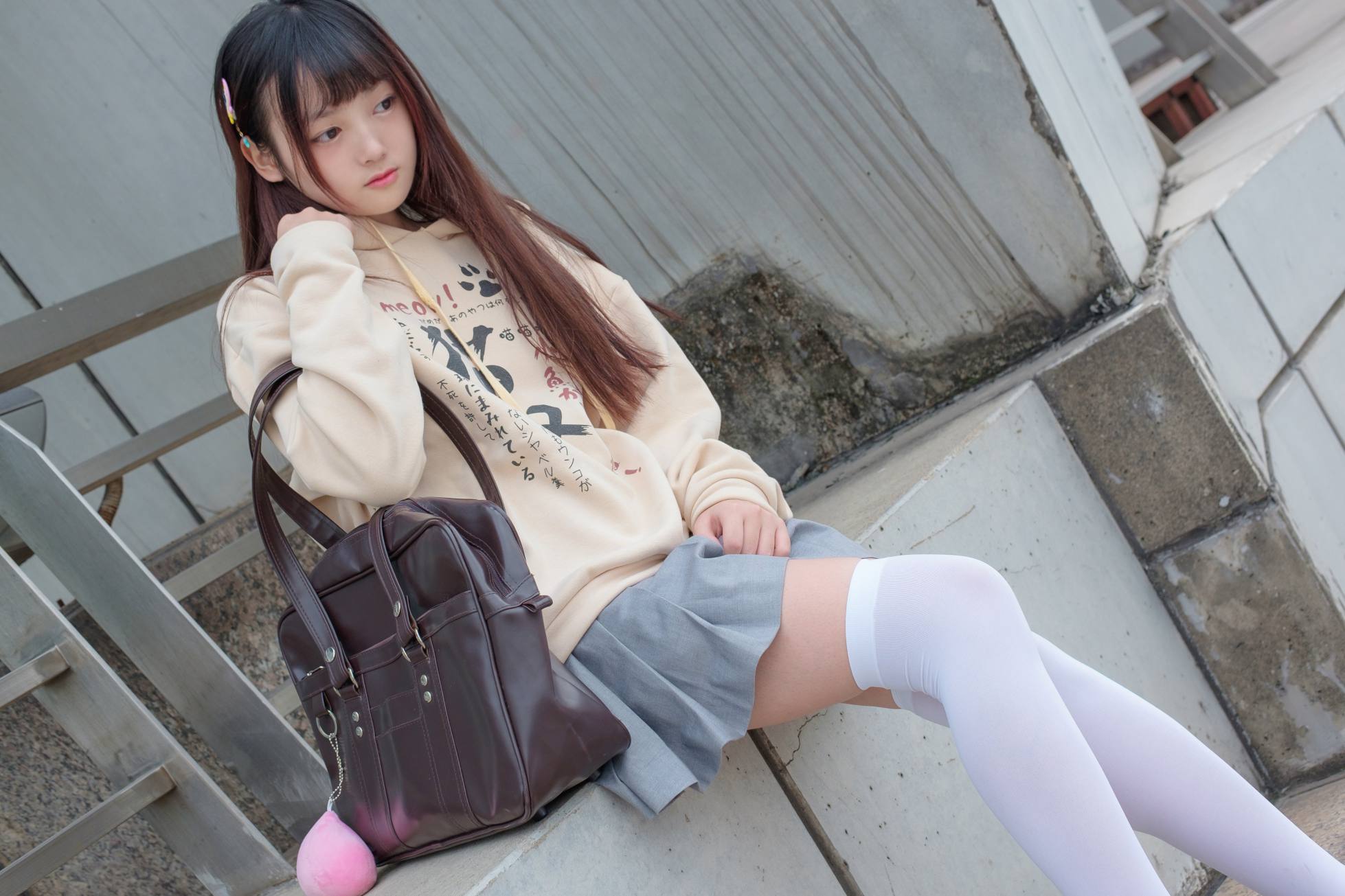 图片[3]-甜美的白丝女孩【131P】20007-师姐图集