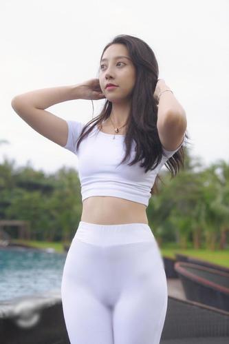 图片[2]-白色瑜伽裤柔情女孩 J1406 554P2V-21.1GB-师姐图集