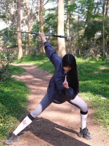 图片[2]-爱爬山的瑜伽裤MM，太甜美了！~-师姐图集