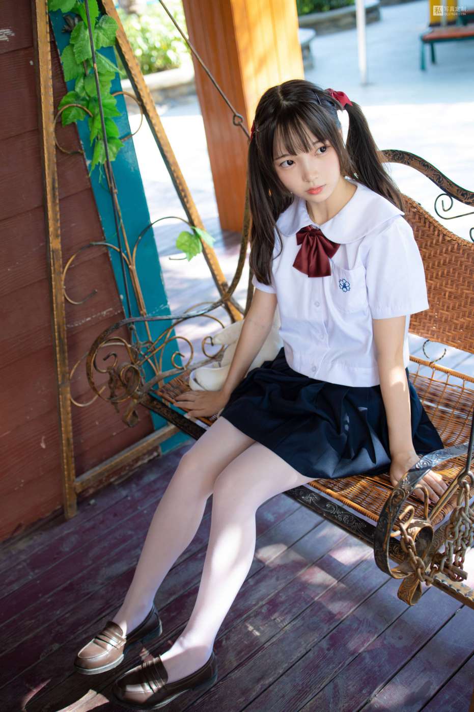 图片[3]-眼神好清澈的双马尾白丝女孩【75P】20019-师姐图集